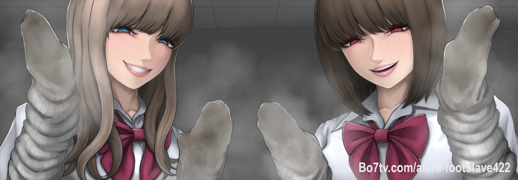 女性上位な臭いフェチの方向けのイラストをメインに描いています。

我主要為有較高女性崇拜氣味癖好的人繪製插畫。如果您喜歡我創作的內容，請訂閱，感謝。